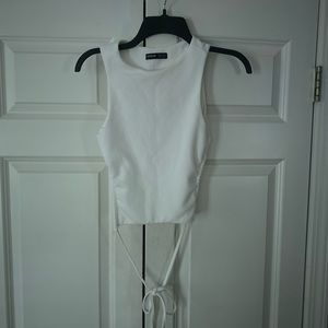 SHEIN Tied Open Back Sweater Vest